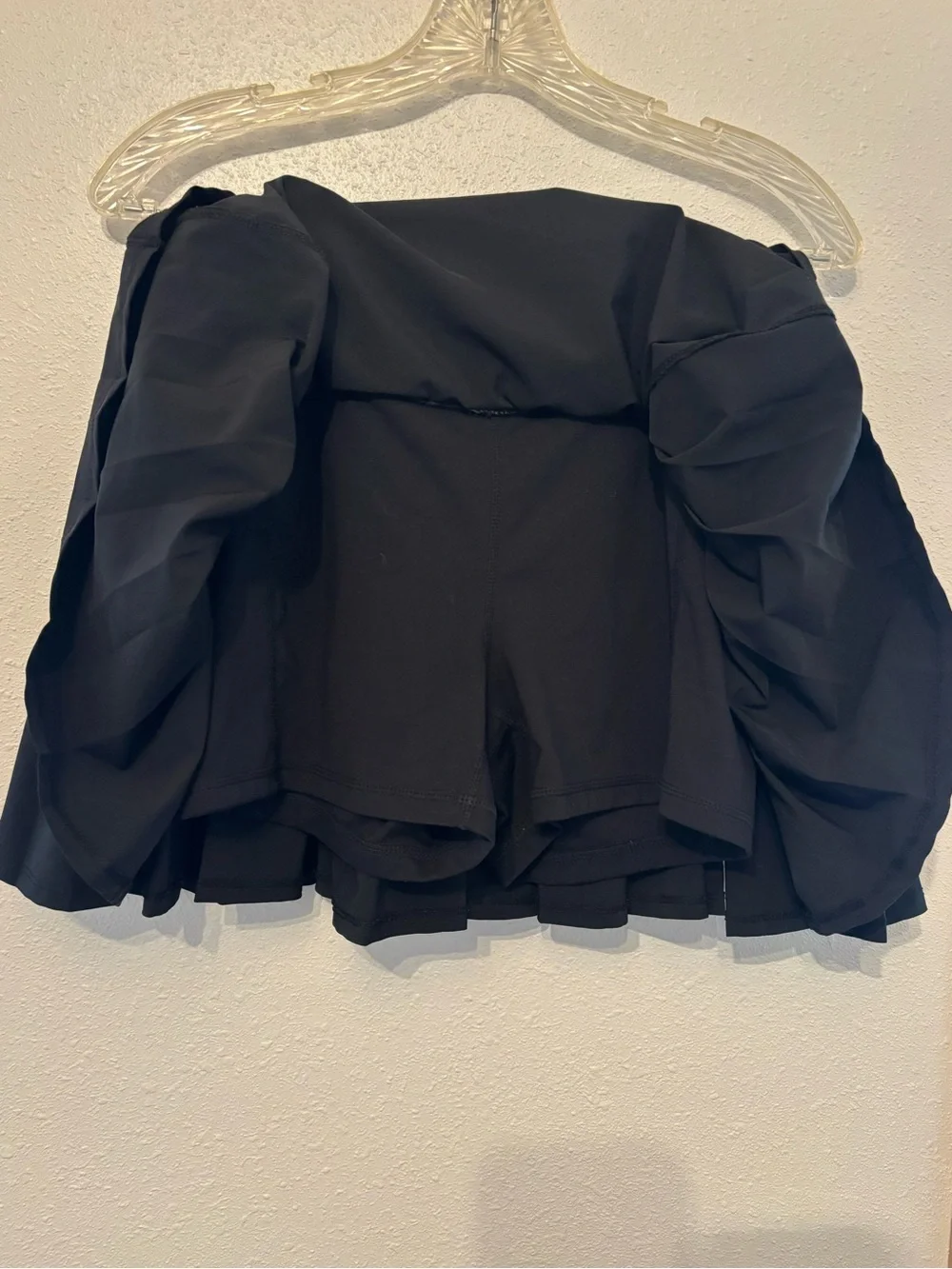 Reebok black pleated